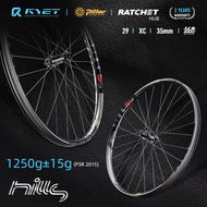 ชุดล้อ2024 RYET ล้อแบบอสมมาตรซูเปอร์ไลท์29er MTB ล้อคาร์บอนกว้าง1250ก. 35มม. ขอบจักรยานเสือภูเขา36ตั