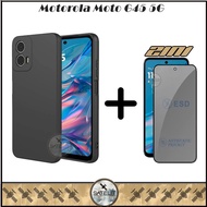 LAYAR 2IN1 Case Tempered Glass Esd Spy Motorola Moto G45 5G G35 5G G34 5G G14 Softcase Slim Screen