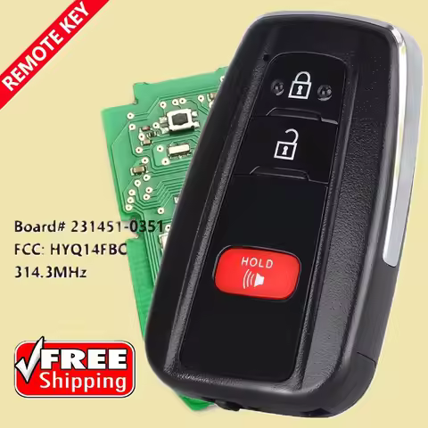 DIYKEY Board ID: 231451-0351 HYQ14FBC Smart Remote Key 314.3MHz Fob for Toyota RAV4 Camry Prius 2016