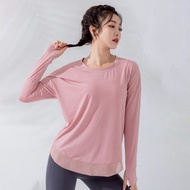 Plus Size Baju Sukan Baju Renang Wanita Yoga Shirt Woman Long Sleeve Woman Yoga Top Yoga Wear Women 