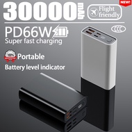 [SG]Fast Charging Powerbank 30000mah Power Bank Mini Portable charger with Battery level display