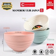 (6pcs) 6 THREAD JAPANESE CLIO COLOR BOWL - 3426 P/ JAPANESE ROUND CLIO COLOR BOWL 6" COLOR BOWL