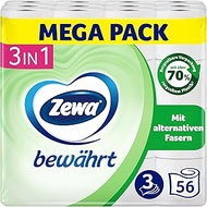 Zewa Tried and tested toilet paper with straw content, 7 x 8 rolls