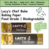 [SG STOCK] Lacy's Chef Bake Baking Paper | BP300 30cm x 100m | BP450 45cm x 100m |  Non Stick