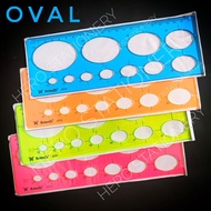 Oval mold ruler ellipse ellipse butterfly BT-2070