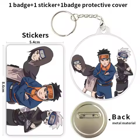 Obito Uchiha Anime Character Game Soft Button Badge Brooch anchor Peripherals Pin Fandom Metal Cospl