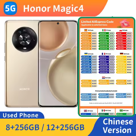 HONOR Magic 4 RAM 8GB/12GB ROM 256GB 6.81inches 430ppi 120Hz Screen 4800mAh 50MP Ultra wide angle le