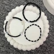 BEADS BRACHELET BLACK SERIES BLACK BEAD BRACELET/ SERIES COUPLE BRACELET/ Gelang Tangan Perempuan Ge