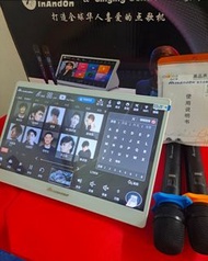 99.99%新InAndon 4合1新款國際版音王KV-87 (白色)15.6吋卡拉OK點歌機#繁體介面,可youtube 唱k，有混音mixer，外國可用， 支援海外下載，三腳香港插頭)，跟盒保養咭