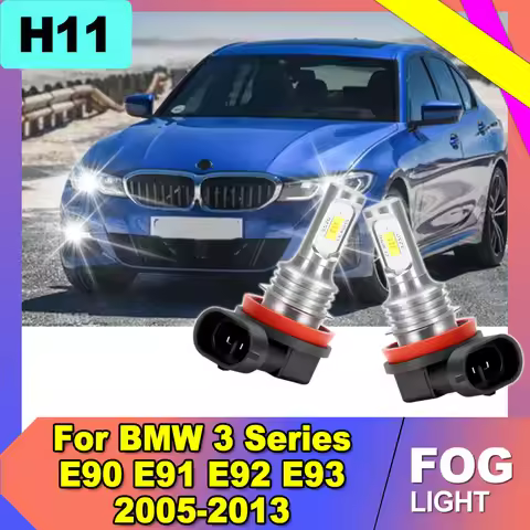 30000LM Super Bright H11 LED Fog Light Plug and Play Canbus Auto Bulb For BMW 3 Series E90 E91 E92 E