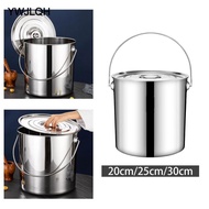 [YWJLQH] Stainless Steel Soup Pot, Canning Pot, Easy to Clean, for Cooking, Sprinkling, Simmering, L