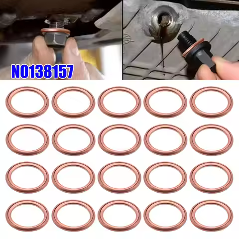 N0138157 Oil Drain Plug Gasket Copper Crush Washers M14 For Audi A3 A4 A6 C6 C7 Q5 Q3 Q7 TT VW Passa