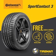 (Year 22) Continental Sport Contact 3 275/40R18 Tyre Tayar Tire (FREE INSTALLATION/Delivery) SABAH SARAWAK Clearance Sale Mercedes BMW Audi Volvo XC40 XC60 XC90