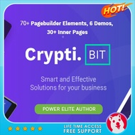 CryptiBIT - Technology, Cryptocurrency, ICO/IEO Landing Page WordPress theme