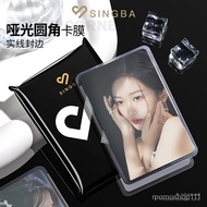 SINGBARounded Corner Card Film Frosted and MatteCPP20Silk Album Desk Calendar3Mini Truck-Inch Polaroid Protective Bag Ca