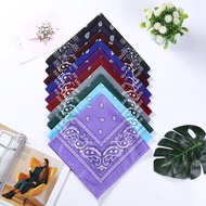 55x55cm Fashion Hip Hop Classic Paisley Bandana Square Scarf Unisex Scarves Headband Polyester squar