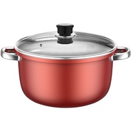 Nonstick Ceramic Dutch Oven Pot with Lid  - Non Toxic, PTFE & PFOA Free - Oven Safe & Compatible wit