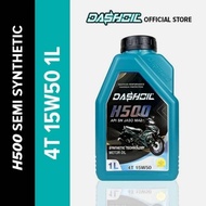 DASHOIL H500 Semi Synthetic 15W50 1L Motor Engine Oil Minyak Hitam Y15 ZR LC 135