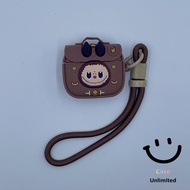 For GOOJODOQ J201 J206 J228 J229 Earphone Case&Lanyard Creative briefcase pattern