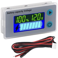 DROK RV Battery Monitor 12v, 10-100v Digital Voltage Meter Battery Capacity Tester Temperature Gauge