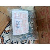 1/ 4w 220 ohm resistor contains 1000 pcs
