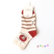 Caramella Red Plaid Cotton Socks for Girls Baby Autumn Mid-calf Korean Style Childrens Socks Warm Br