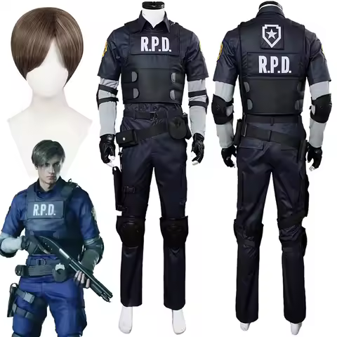 Leon Cosplay Fantasy Holster Biohazard Game Hazard Bio Re Costume Disguise Men Roleplay Fantasia Out