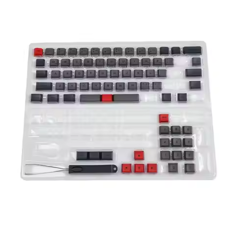 YMDK Dye Sub PBT Top Print 61 64 73 Keys Light Black Gray Red Pink White Similar To XDA Profile Keyc