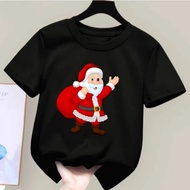 Baju Kaos Merry Christmas Santa Hadiah//Atasan Kaos Natal Anak