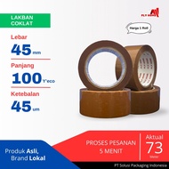 FLYHOME Brown duct tape 100 yards 45mm x 100 yards 2 inches 1 roll 100 yards ECO