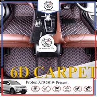 PROTON X70 ( 2019 - Present ) 6D CARPET CAR MAT PREMIUM PU LEATHER CUSTOMIZED FIT KARPET KERETA
