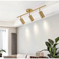 Gold track light with GU10 bulb indoor spotlight ceiling lamp ceiling light Lampu siling adjustable lamp