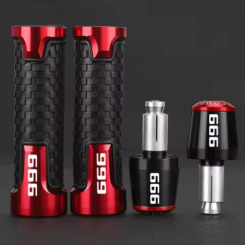 Motorcycle accessories 7/8" 22MM Handlebar Grips Handle Bar Cap End Plugs For Ducati 999 999S 999R 2