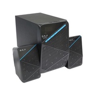 ชุดลำโพงมัลติมีเดีย 2.1 AJ HS-100 เชื่อมต่อด้วยบลูทูธ 1800 w P.M.P.O มี FM USB Card reader FM BT รีโ