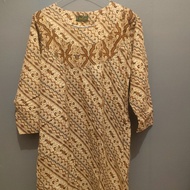 Dress Midi Batik Preloved Thrift Merek Flamboyan