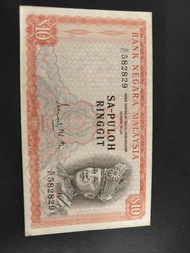 Duit lama Malaysia  SA-PULOH  sapuloh  $10 ringgit  100%  real money