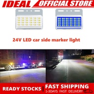 1pcs 24V LED Truck Bus Boat Rv Side Marker Light Indicator Lamp truck side light clearance lamp