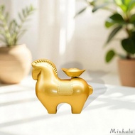 [Miskulu] Horse Ingot Figurine Decoration Feng Shui Decor Wealth Ornament Horse Figurine