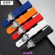 Sports Silicone Watch Strap Male Suitable Langqin Concasci Tissot Rolex Rubber Strap 21MM Female