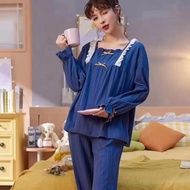 Set Piyama Kerah Babydoll/piyama Muslimah terbaru/piyama wanita Import murah/Piyama Premium Babydoll