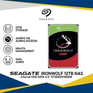 Seagate Ironwolf 12TB NAS Internal Hard Drive HDD SATA 3.5" ST12000VN0008