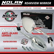 Vespa NOLAN Black & Chrome UNIVERSAL Motorcycle Rearview Mirror