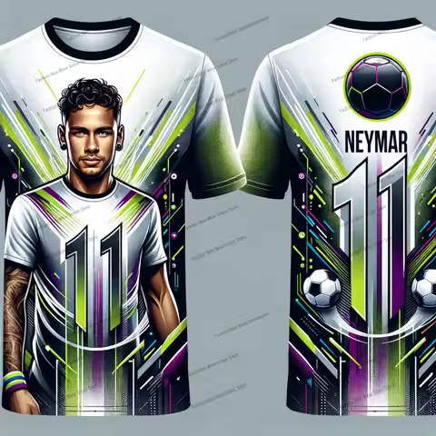 Summer Men T-shirt Women T-shirt Neymar Football Jersey No 11 3d Print Men Short Sleeve Men T-Shirt 