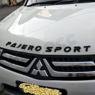 EMBLEM PAJERO SPORT BLACK / ENGINE HOOD EMBLEM PAJERO SPORT HITAM DOFF - The Car People