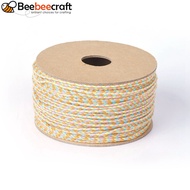 1roll Macrame Cord Rope for Wall Hanging Crafts Gift Wrapping Colorful 2mm about 21.87 yards(20m)/ro