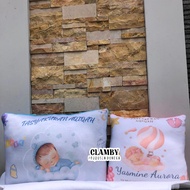 Custom Aqiqah Baby Pillow | Soft Sleeping Pillow Filled with Dacron Silicone | Square Pillow 30 x 30