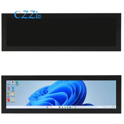 1PCS 8.8 inch HDMI strip display screen, computer secondary screen real-time monitoring monitor AIDA