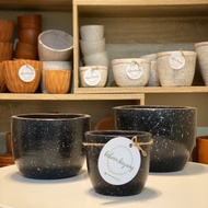 Black Marble Pot d11/teracotta/ Pottery Pottery Pottery Pottery