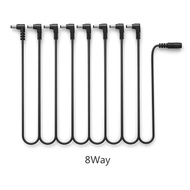 Daisy Chain Cable 1 to 2 3 5 6 8 10 Ways Guitar Effect Pedal Accessory 9V DC Adapter Plug Power Cord