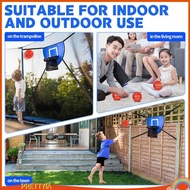 [PrettyiaSG] Portable Trampoline Basketball Hoop Set - Easy Assembly, Sports Toy for Kids and Adults